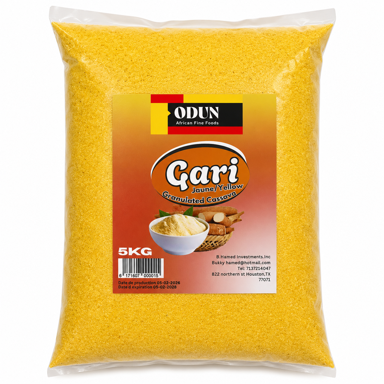 ODUN Yellow Garri 5kg