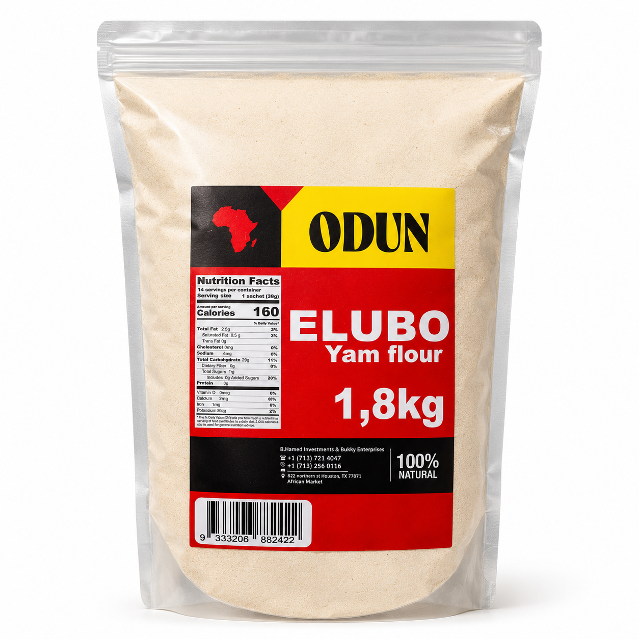 ODUN Yam flour 1.8Kg
